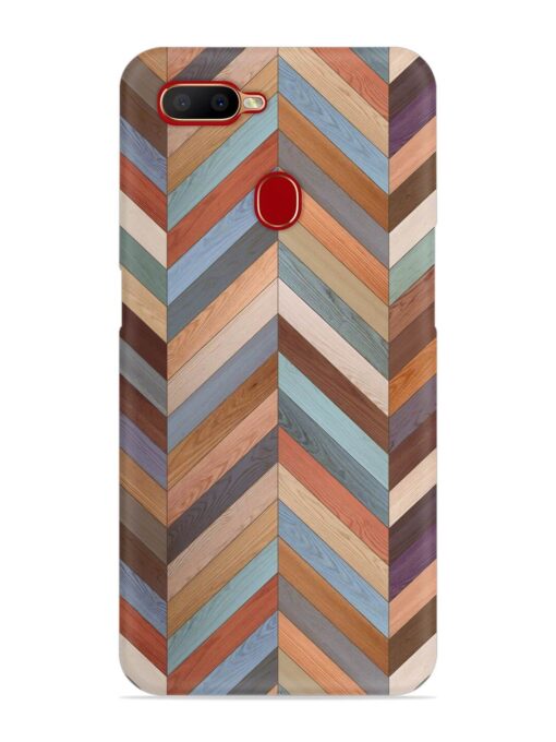 Seamless Wood Parquet Snap Case for Oppo A7X Zapvi