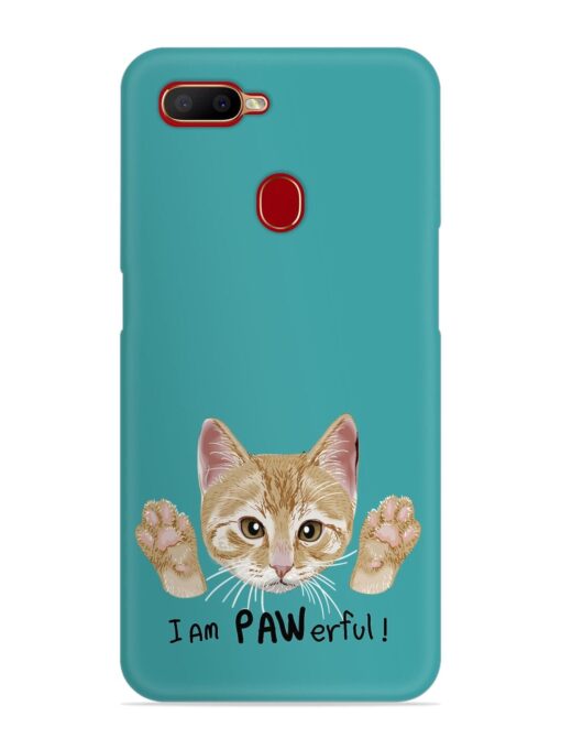 Typography Slogan Cat Snap Case for Oppo A7X Zapvi