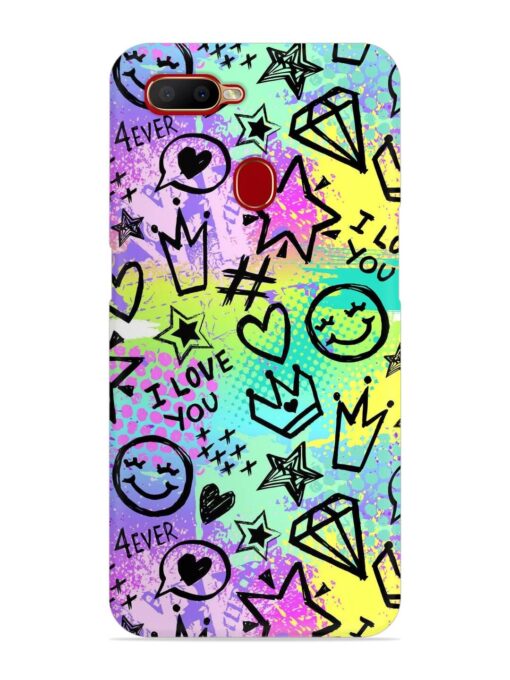 Bright Seamless Pattern Snap Case for Oppo A7X Zapvi