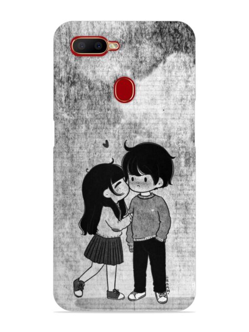 Couple Love Highlights Snap Case for Oppo A7X Zapvi