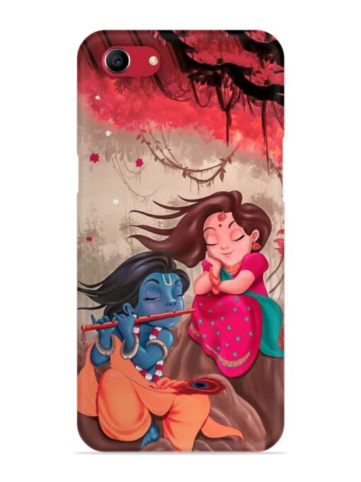 Radhe Krishna Water Art Snap Case for Oppo A83 Zapvi