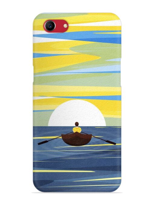 Rowing Person Ferry Paddle Snap Case for Oppo A83 Zapvi