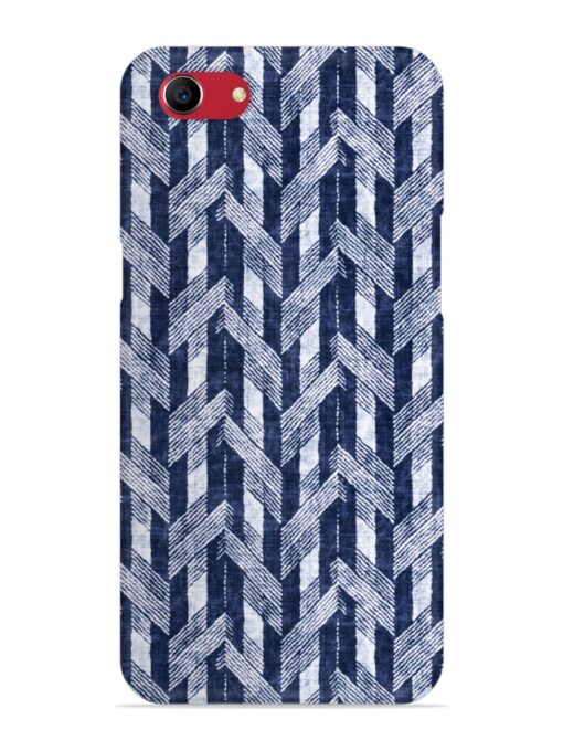 Abstract Herringbone Motif Snap Case for Oppo A83 Zapvi