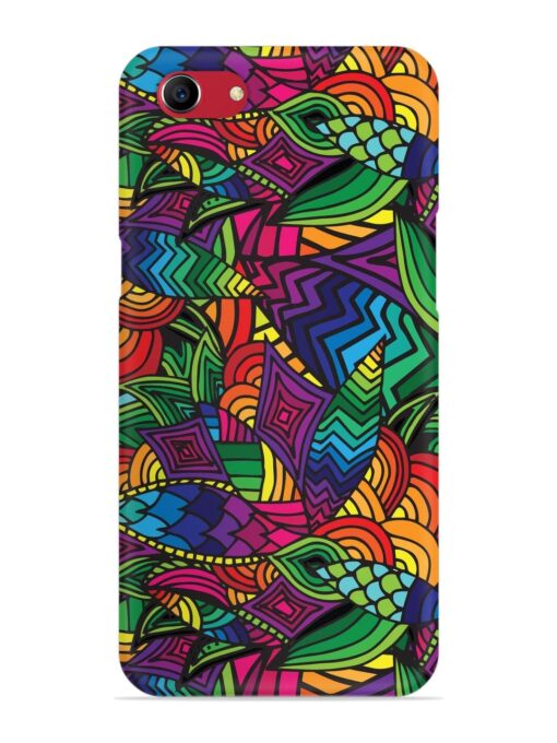 Abstract Multicolor Seamless Snap Case for Oppo A83 Zapvi