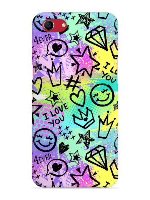 Bright Seamless Pattern Snap Case for Oppo A83 Zapvi