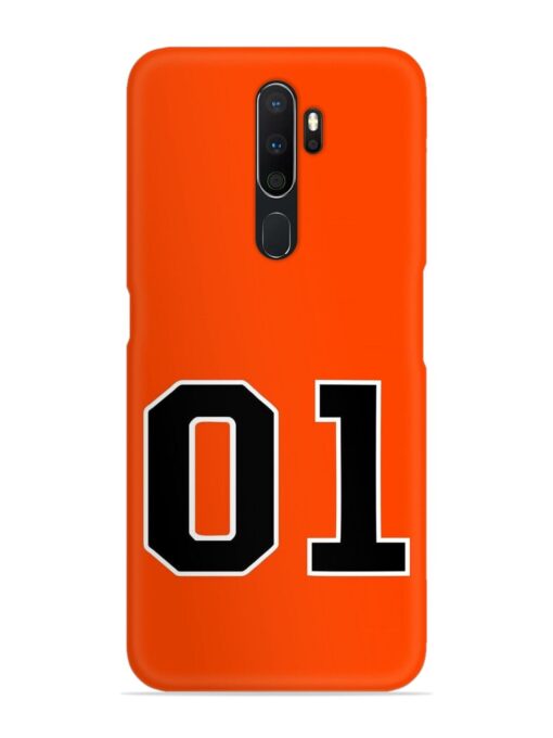 01 Number Snap Case for Oppo A9 (2020) Zapvi