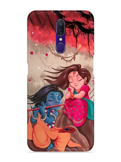 Radhe Krishna Water Art Snap Case for Oppo F11 Zapvi