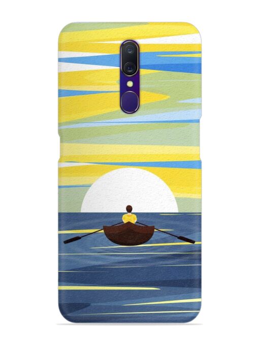 Rowing Person Ferry Paddle Snap Case for Oppo F11 Zapvi