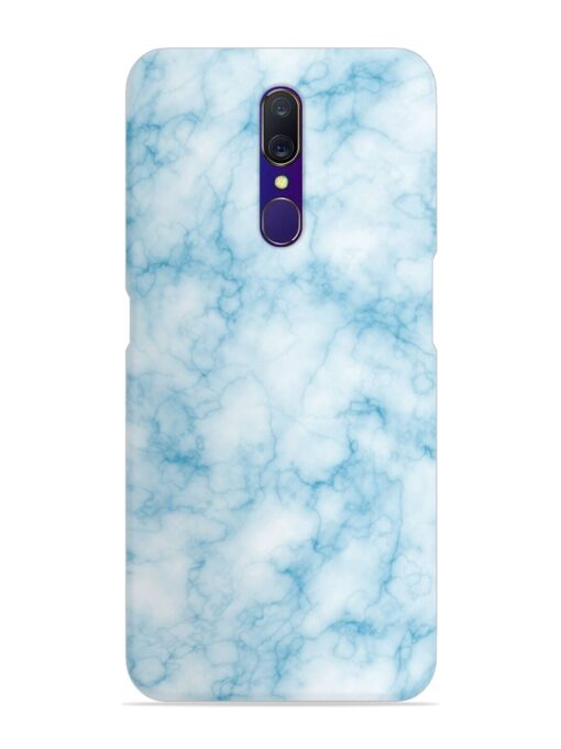 Blue White Natural Marble Snap Case for Oppo F11 Zapvi