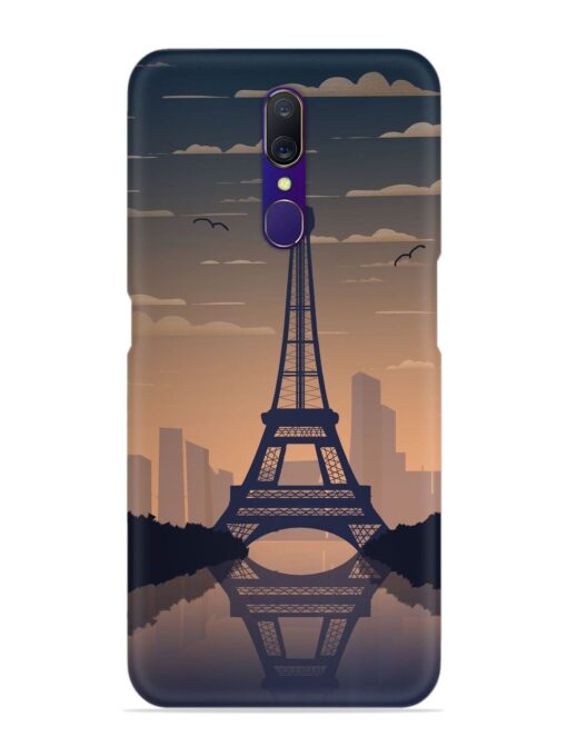 France Paris Eiffel Tower Gradient Snap Case for Oppo F11 Zapvi