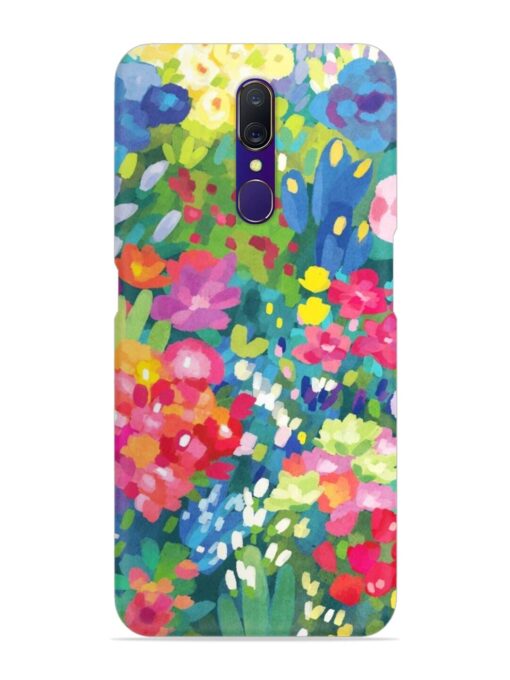 Watercolor Flower Art Snap Case for Oppo F11 Zapvi