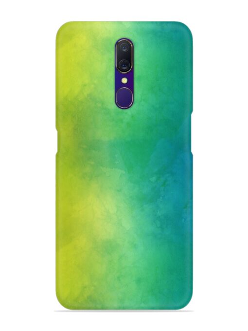 Yellow Green Gradient Snap Case for Oppo F11 Zapvi