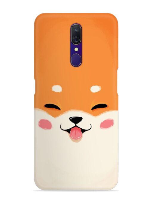 Happy Cat Art Snap Case for Oppo F11 Zapvi