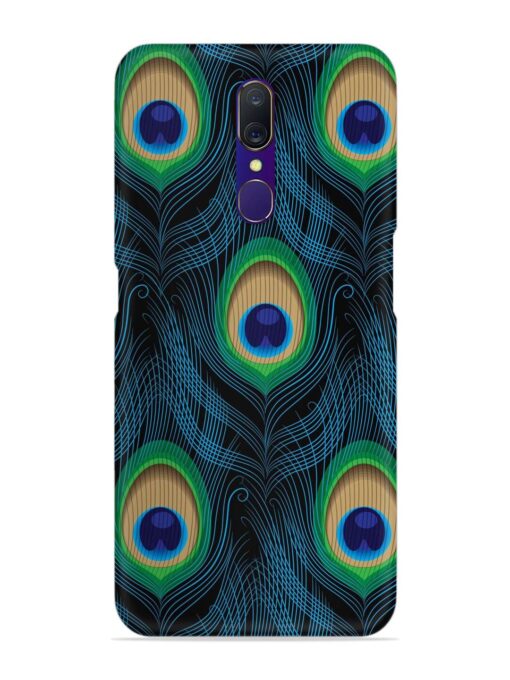 Seamless Pattern Peacock Snap Case for Oppo F11 Zapvi