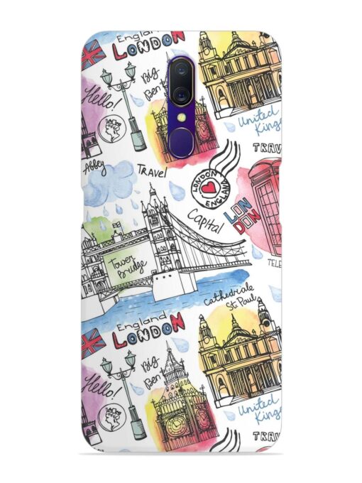 Vector London Landmark Snap Case for Oppo F11 Zapvi