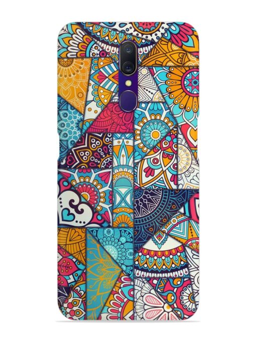 Patchwork Pattern Vintage Snap Case for Oppo F11 Zapvi