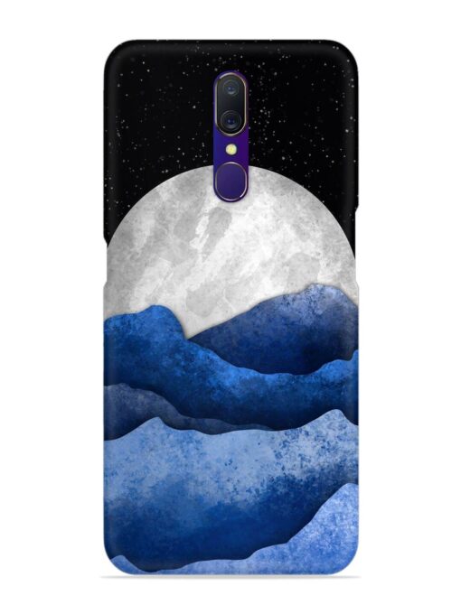 Full Moon Mountain Vector Snap Case for Oppo F11 Zapvi