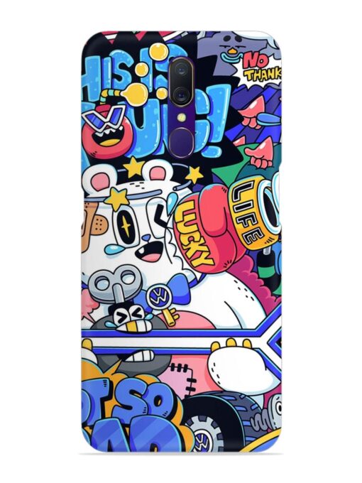 Universal Doodle Snap Case for Oppo F11 Zapvi