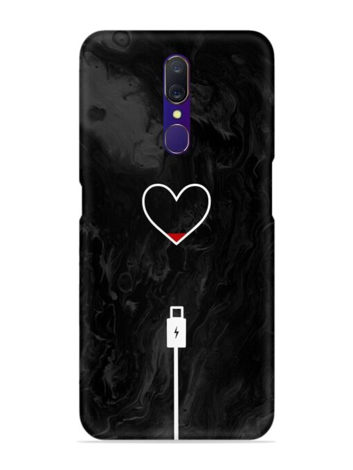 Heart Charging Vector Snap Case for Oppo F11 Zapvi