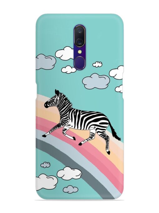 Running Zebra Snap Case for Oppo F11 Zapvi