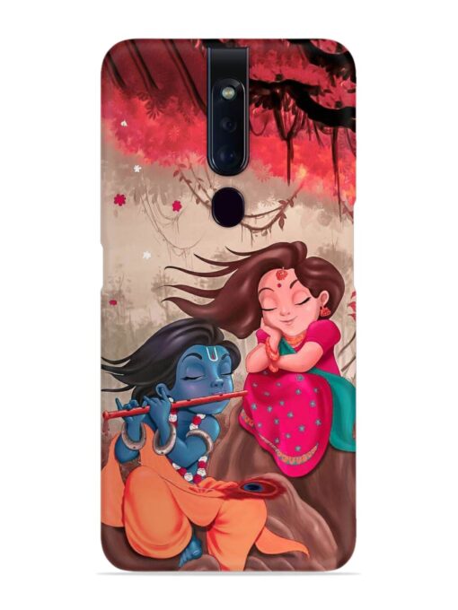 Radhe Krishna Water Art Snap Case for Oppo F11 Pro Zapvi