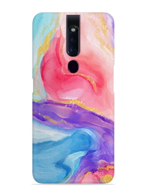 Watercolor Gradient Snap Case for Oppo F11 Pro Zapvi