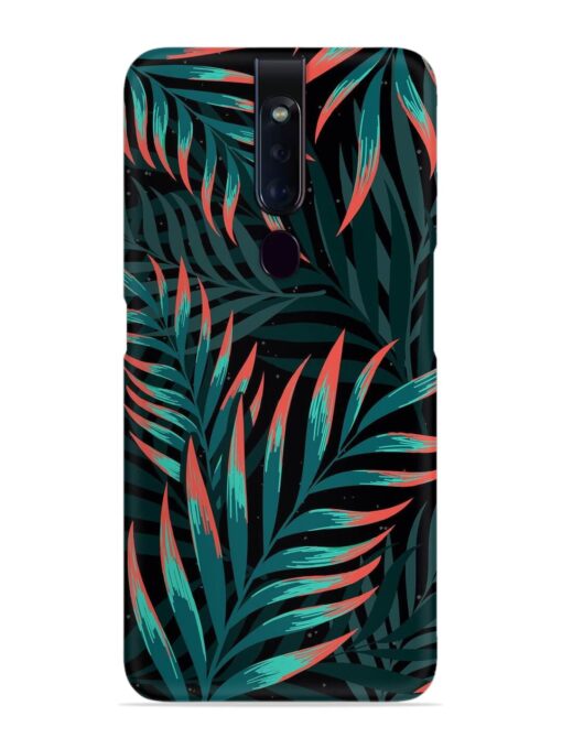 Green Leaf Art Snap Case for Oppo F11 Pro Zapvi