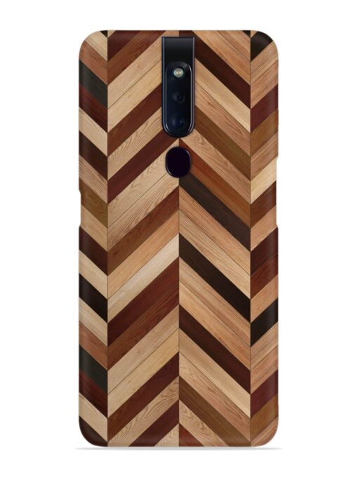 Seamless Wood Parquet Snap Case for Oppo F11 Pro Zapvi