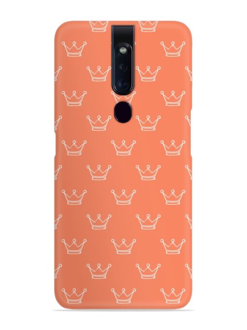 Hand Drawn Crown Snap Case for Oppo F11 Pro Zapvi