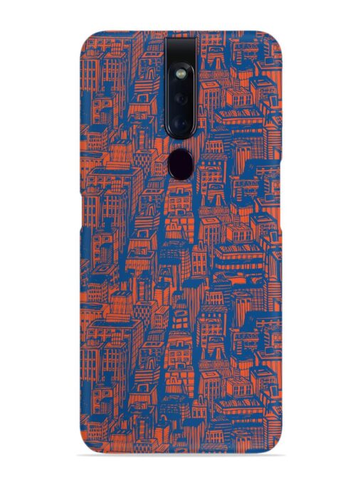 Hand Drawn Seamless Snap Case for Oppo F11 Pro Zapvi