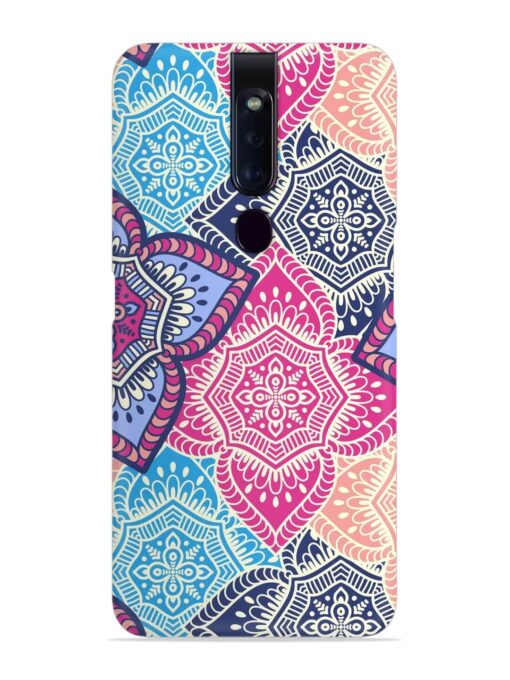 Ethnic Floral Seamless Snap Case for Oppo F11 Pro Zapvi