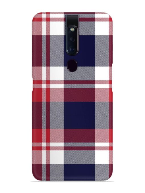 Classic Plaid Tartan Snap Case for Oppo F11 Pro Zapvi