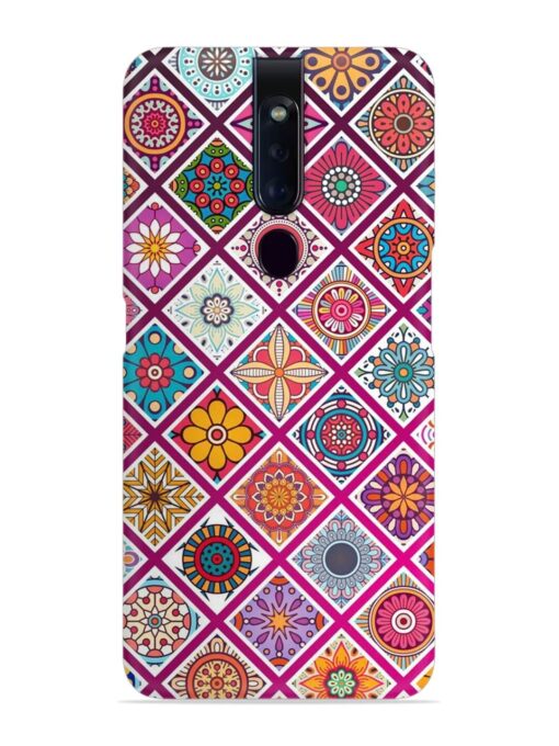 Seamless Tile Pattern Snap Case for Oppo F11 Pro Zapvi