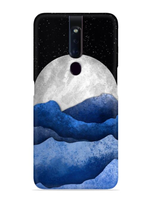 Full Moon Mountain Vector Snap Case for Oppo F11 Pro Zapvi