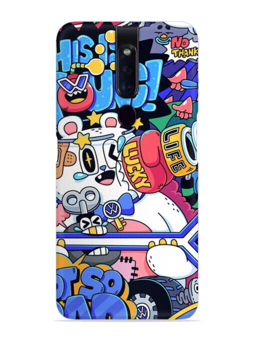 Universal Doodle Snap Case for Oppo F11 Pro Zapvi