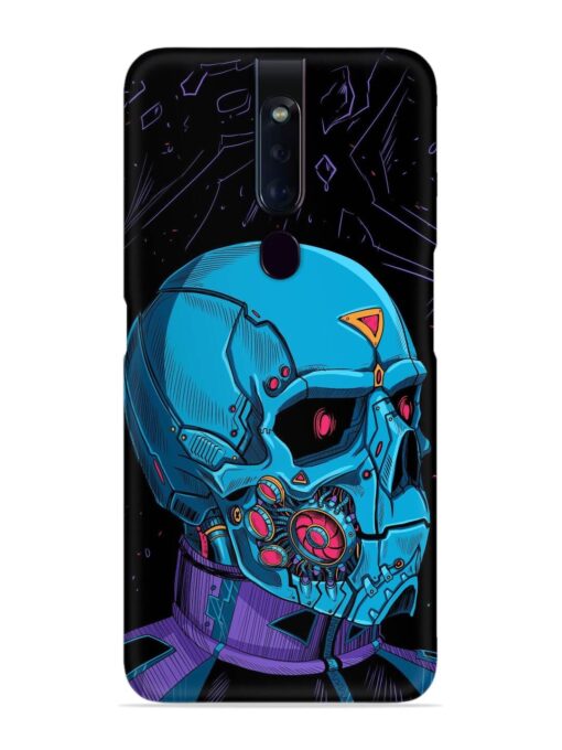 Skull Robo Vector Snap Case for Oppo F11 Pro Zapvi