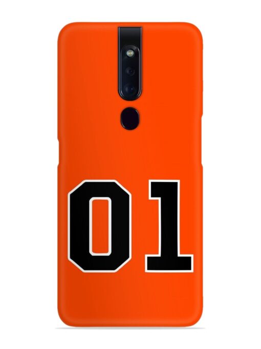 01 Number Snap Case for Oppo F11 Pro Zapvi