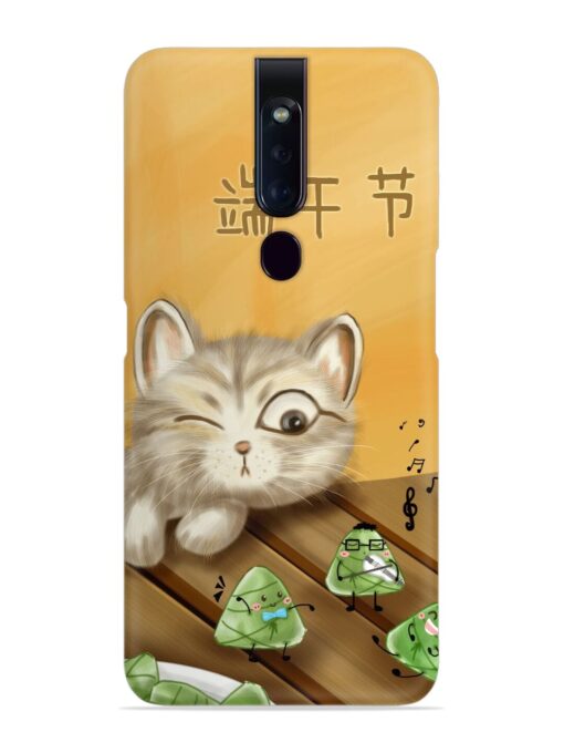 Cat Scorpion Dancing Snap Case for Oppo F11 Pro Zapvi