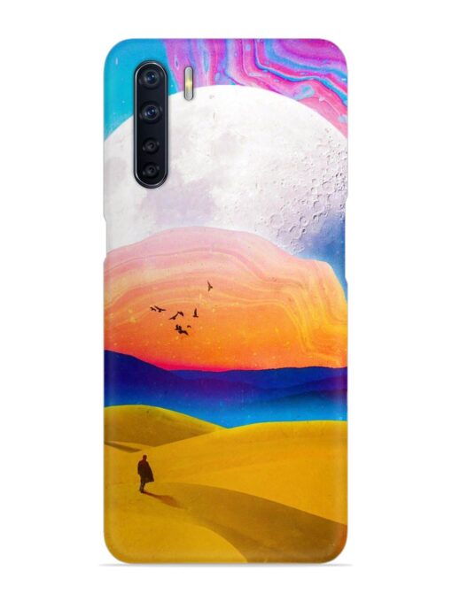 Sandy Desert Snap Case for Oppo F15 Zapvi