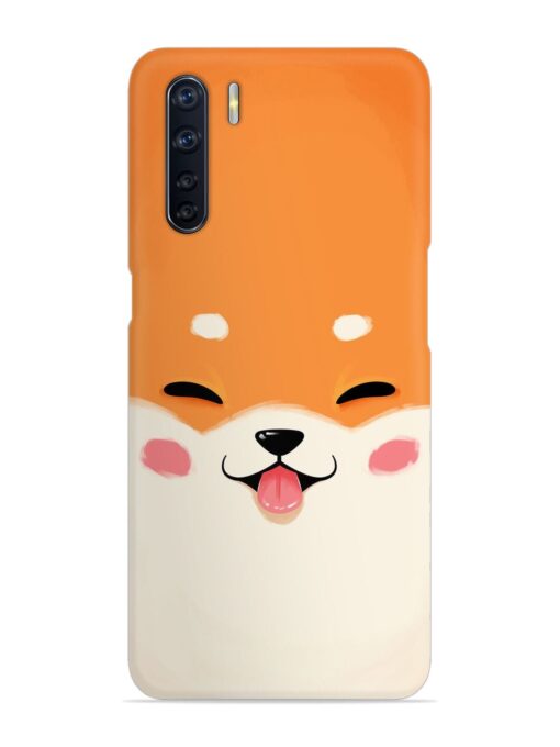 Happy Cat Art Snap Case for Oppo F15 Zapvi