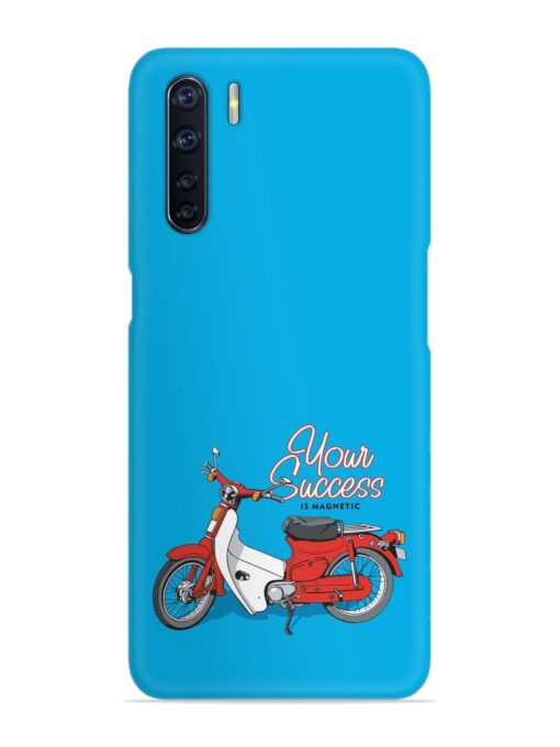 Motorcycles Image Vector Snap Case for Oppo F15 Zapvi