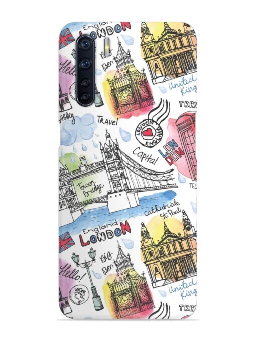 Vector London Landmark Snap Case for Oppo F15 Zapvi