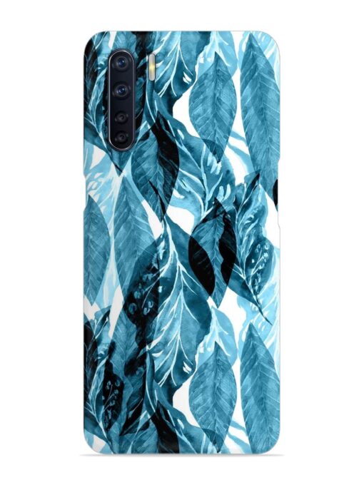 Leaves Pattern Jungle Snap Case for Oppo F15 Zapvi