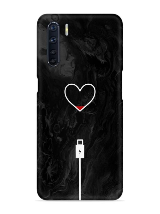 Heart Charging Vector Snap Case for Oppo F15 Zapvi