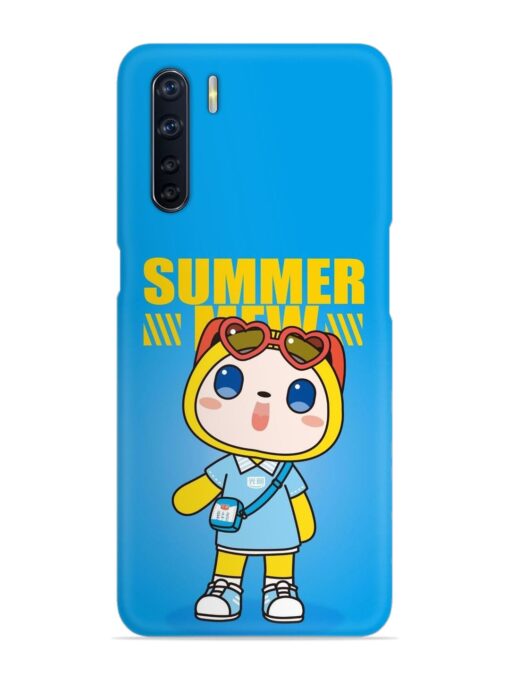 Summer Mew Cartoon Snap Case for Oppo F15 Zapvi