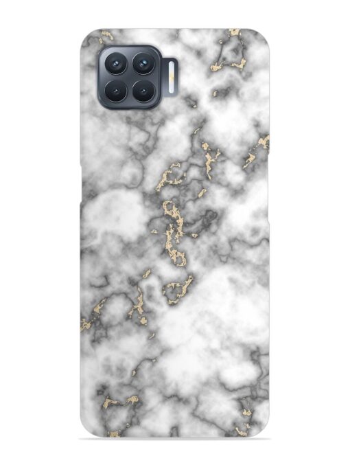 Gray And Gold Marble Snap Case for Oppo F17 Pro Zapvi