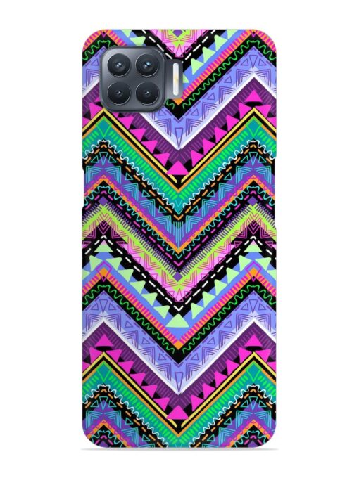 Tribal Aztec Print Snap Case for Oppo F17 Pro Zapvi