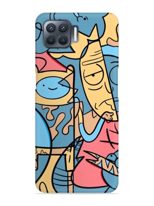 Silly Face Doodle Snap Case for Oppo F17 Pro Zapvi