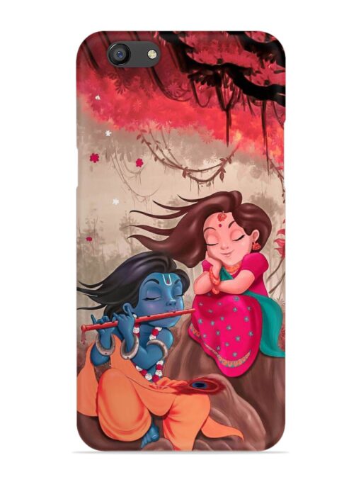 Radhe Krishna Water Art Snap Case for Oppo F3 Plus Zapvi