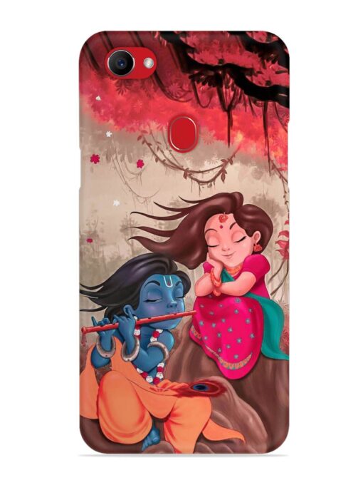 Radhe Krishna Water Art Snap Case for Oppo F7 Zapvi